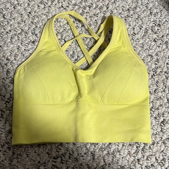 Zella | Highlighter Yellow Sports Bra - Picture 1 of 6